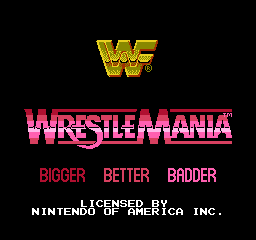 WWF Wrestlemania Title Screen